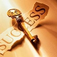 de sleutels van geluk en succes