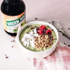 green chia pudding